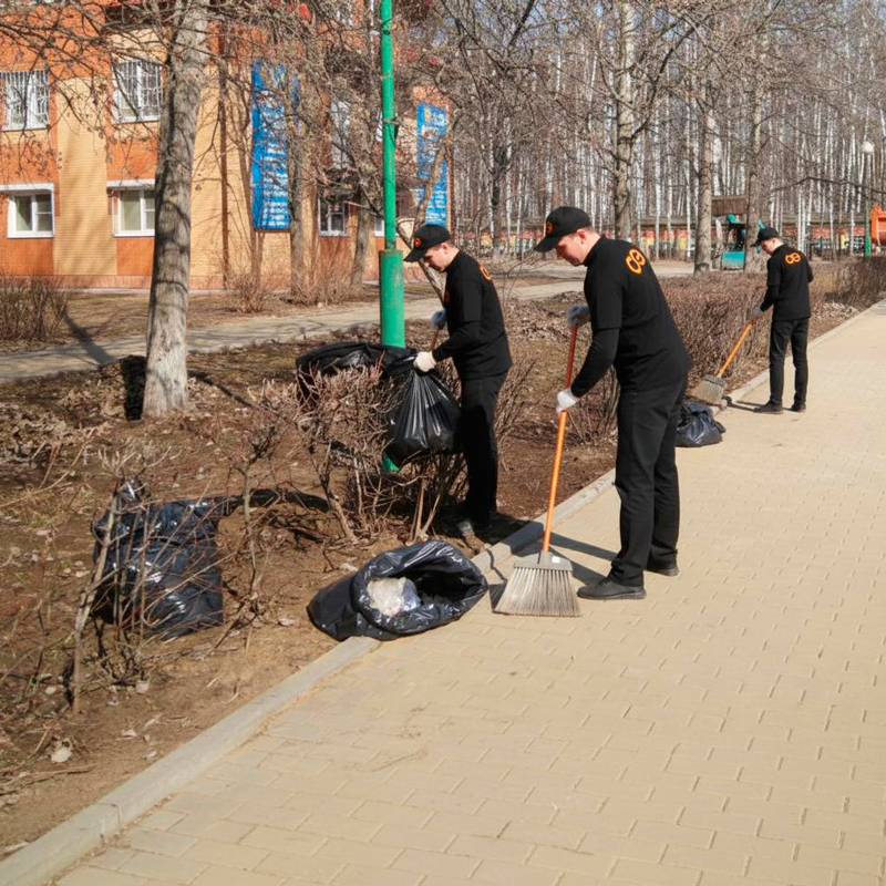 Уборка территории  в Болхове